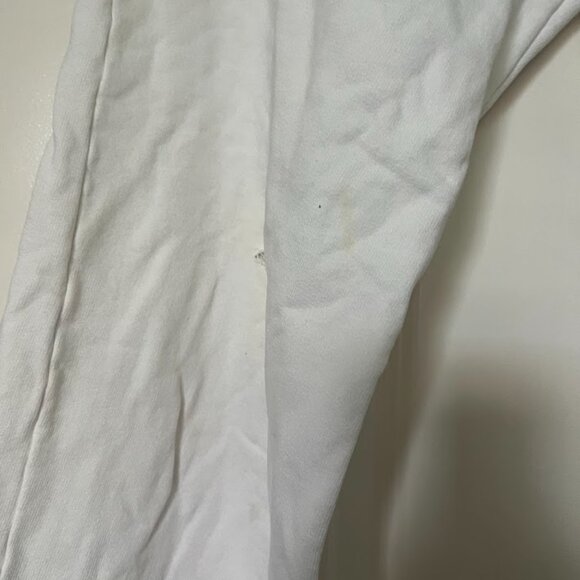 BRANDY MELVILLE White Elastic Waist Wide Leg Sweat Lounge Pants One Size - Picture 5 of 12